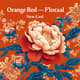 Orange Red Floral Chinese New Year Card - Elegant Festive Invitation for Holiday Celebrations and Seasonal Greetings 5