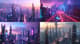 Neon Sprawl Megacity Horizon - Futuristic Cyberpunk Digital Concept Environments for Creators and Designers 4
