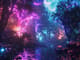 Neon Grove Techno-Organic Woodland - Futuristic Digital Concept Environments for Creators and Designers 6
