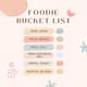 Foodie Fun Pink Pastel IG List - Stylish Goal Planner for Food Lovers and Social Media Creators 3