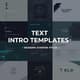 Text Intro Templates - Modern Starter Titles - Sleek Video Titles for Creators and Marketers 4