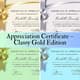 Appreciation Certificate - Classy Gold Edition - Premium Elegant Templates for Professional Recognition and Educational Awards 3