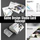 Game Design Studio Card Concept - Creative Business Card Templates for Modern Game Developers and Studios 3