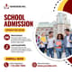 School Admission Post - Red & Yellow Instagram - Vibrant Educational Template for Engaging School Enrollment Campaigns 1