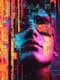 Tech-Inspired Contemporary Male Portrait - Modern Digital Portrait Art for Creative Projects and Brand Expression 6