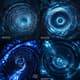 Hypnotic Blue Vortex - Swirling Energy Tunnel - Cinematic Motion Graphics Overlays for Dynamic Video Effects 1