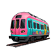 50 Transit Tracks Transport Set - Vibrant Travel & Adventure Sticker Bundle for Creative Journeys 4