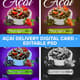 Acai Delivery Digital Card - Editable PSD - Sleek Business Card Template for Delivery Brands and Entrepreneurs 3