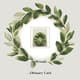 Green Wreath Obituary Card - Elegant and Soothing Funeral Invitation for Thoughtful Memorials 6