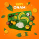 Onam Festival Poster - Realistic Cultural Celebration Concept for Event Marketing and Festive Campaigns 3