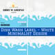 Dish Wash Label White Minimalist Design - Clean Commercial Label Templates for Retail and Shipping Packaging 6