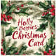Holly Berries Merry Christmas Card - Elegant Holiday Greetings for Festive Season Celebrations and Personal Touches 5