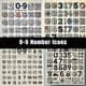 0-9 Number Icons - Clean Minimalist Numeric Icon Set for Designers and Developers 6