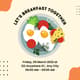 Simple Breakfast Illustrative Invitation - Charming Food-Themed Greeting for Casual Events and Personal Celebrations 3