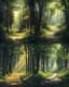 Quiet Forest Glade - Serene Woodland Landscape Art for Tranquil Spaces and Nature Lovers 3