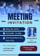 Modern Grey Business Meeting Invite - Sleek Corporate Invitation Template for Professional Event Announcements 1