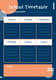 Cool Control Prussian Blue School Timetable - Sleek Academic Planner for Efficient Study Scheduling and Student Success 3