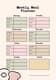 Weekly Meal Plan Minimalist Pink Layout - Clean Health & Fitness Templates for Personal and Commercial Use 5