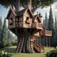 Medieval Treehouse Model - Detailed 3D Printing Model for Creative Tech & Design Projects 2025-2026 5