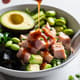 Tuna Bowl Delight Healthy Spoonful Close-Up - Cinematic Stock Food Video for Culinary Creators and Advertisers 5