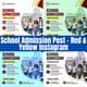 School Admission Post - Red & Yellow Instagram - Vibrant Educational Template for Engaging School Enrollment Campaigns 3