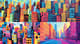 Bright Cityscape - Stylized Pop Urban Scene - Vibrant Pop Art Wall Decor for Modern Spaces and Creative Interiors 3