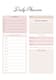 Blush A4 Daily Personal System - Elegant Daily, Weekly & Monthly Planner for Streamlined Personal Productivity and Goal Tracking 1