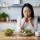 Sad Asian Woman on Diet - Cinematic Lifestyle Stock Video for Emotional Storytelling and Family Content Creators 4