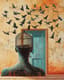 Figure with Birdcage Head Surreal Art - Heritage Brushworks Surrealist Paintings for Contemporary Art Lovers and Collectors 6