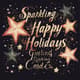Sparkling Happy Holidays Greeting Card - Festive Christmas & Holiday Card for Warm Seasonal Greetings 1