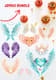 25+ Divine Wings Graceful Sticker Set - Elegant Angelic and Fairy Wing Graphics for Creators and Crafters 6