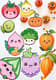 50 Farm Fresh Fruit & Vegetable Sticker Bundle - Vibrant Sticker Pack for Creative Projects and Personal Branding 1