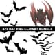 47+ Bat Clipart Bundle - Premium Wildlife PNG Graphics for Creative Designers and Nature Projects 1