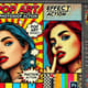 Pop Art Effect Photoshop Action - Vibrant Pop Art Style Photoshop Actions for Creative Photo Editing 1
