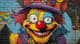 Quirky Exaggerated Clown Graffiti - Vibrant Urban Character Art for Creative Street Culture Projects 1