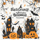 Black Orange Illustrative Halloween Party Invitation - Creative Spooky Design for Festive Event Announcements 5
