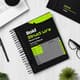 Bold Structure Black & Green Annual Planner 2025 - Sleek Academic Organizer for Efficient Study & Year-Round Success 1