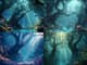 Coral Spires Aquatic Urban Oasis - Immersive Digital Urban Environment Art for Creative Visuals and Storytelling 3