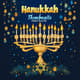 Hanukkah Thumbnail Template YouTube - Festive YouTube Thumbnail Design for Engaging Hanukkah Content Creators 1