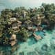 Elysian Sands Private Island Retreat Concept Art - Immersive Architectural Concept Art for Creators and Designers 6