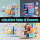 Interactive Folder UI Elements - Engaging 3D Template Components for Dynamic Interface Design and Developer Efficiency 3