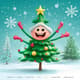 Dancing Christmas Tree - Animated Holiday Character - Festive Motion Graphics for Seasonal Videos and Creative Projects 5