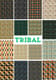Tribal Line Art Patterns - Bold Graphic Distressed Textures for Creative and Commercial Projects 3