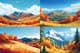Autumn Mountain View - Serene Verdant Landscape Art for Tranquil Home and Office Decor 3