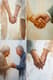 Elderly Couple Holding Hands Portrait - Timeless Canvas Legacy Art for Emotional and Classic Home Decor 4