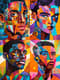 Culturally Influenced Contemporary Male Portrait - Modern Portrait Art for Creative Projects and Personal Branding 5