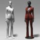 Standing Fashion Model STL - Detailed 3D Printing Model for Designers and Creators 3