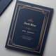 Dark Blue Gold Classy Graduation Party Invitation - Elegant Invitation Template for Graduation Celebrations and Formal Events 6