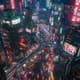Neon Mirage Dystopian Megacity Concept Art - Futuristic Architectural Visuals for Creators and Designers 1