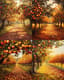 Autumn Orchard Scene - Lush Autumn Landscape Art for Creative Projects and Seasonal Decor 3